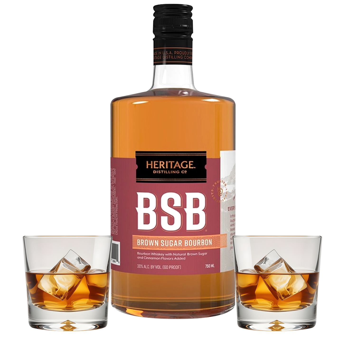 Brown Sugar Bourbon Gift Set with Glasses