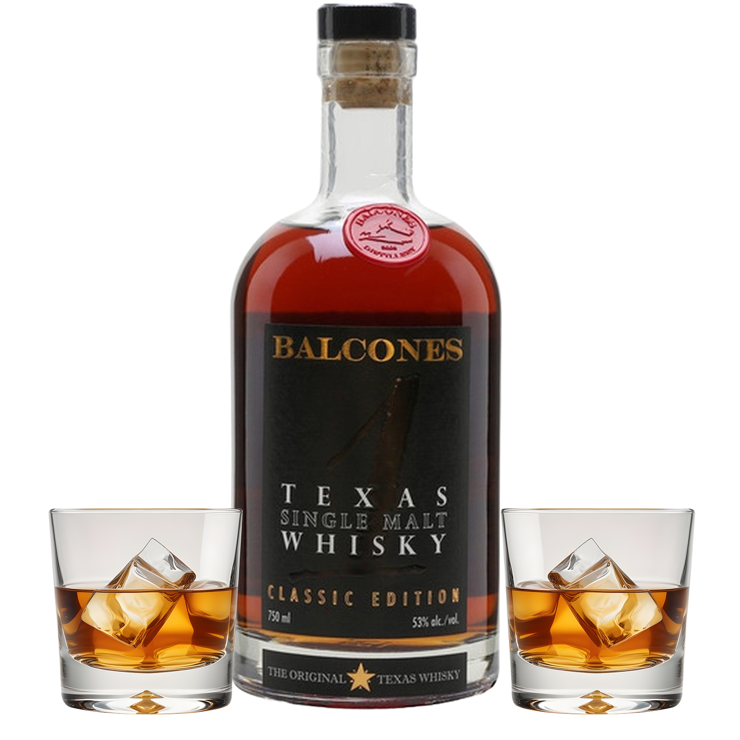 Balcones Texas Bourbon Gift Set with Glasses