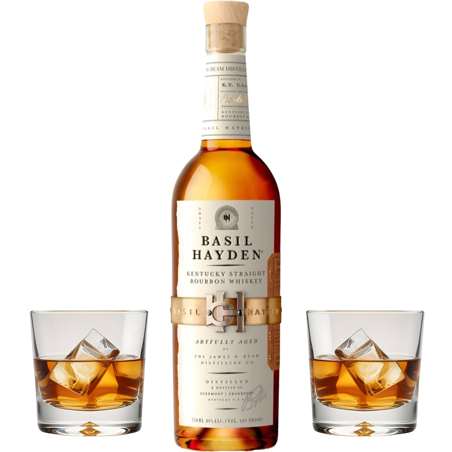 Basil Hayden Gift Set with Glasses