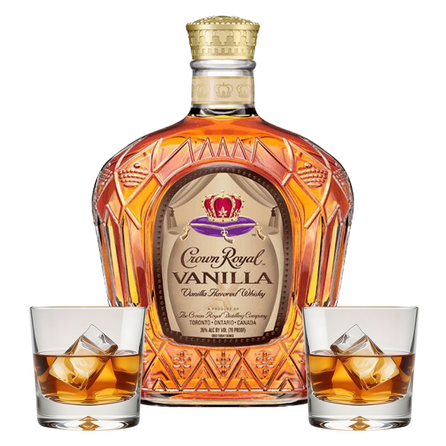 Crown Royal Vanilla Gift Set with Glasses