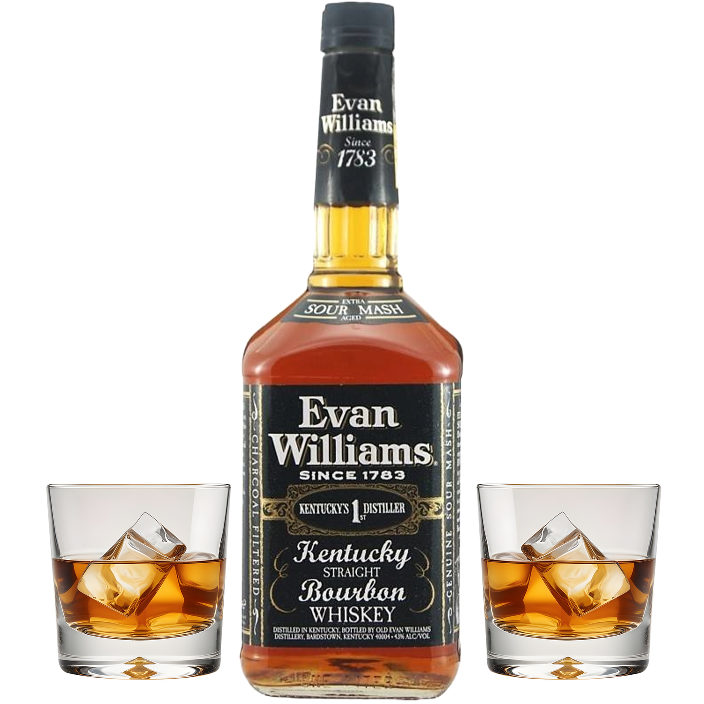 Evan Williams Gift Set with Glasses