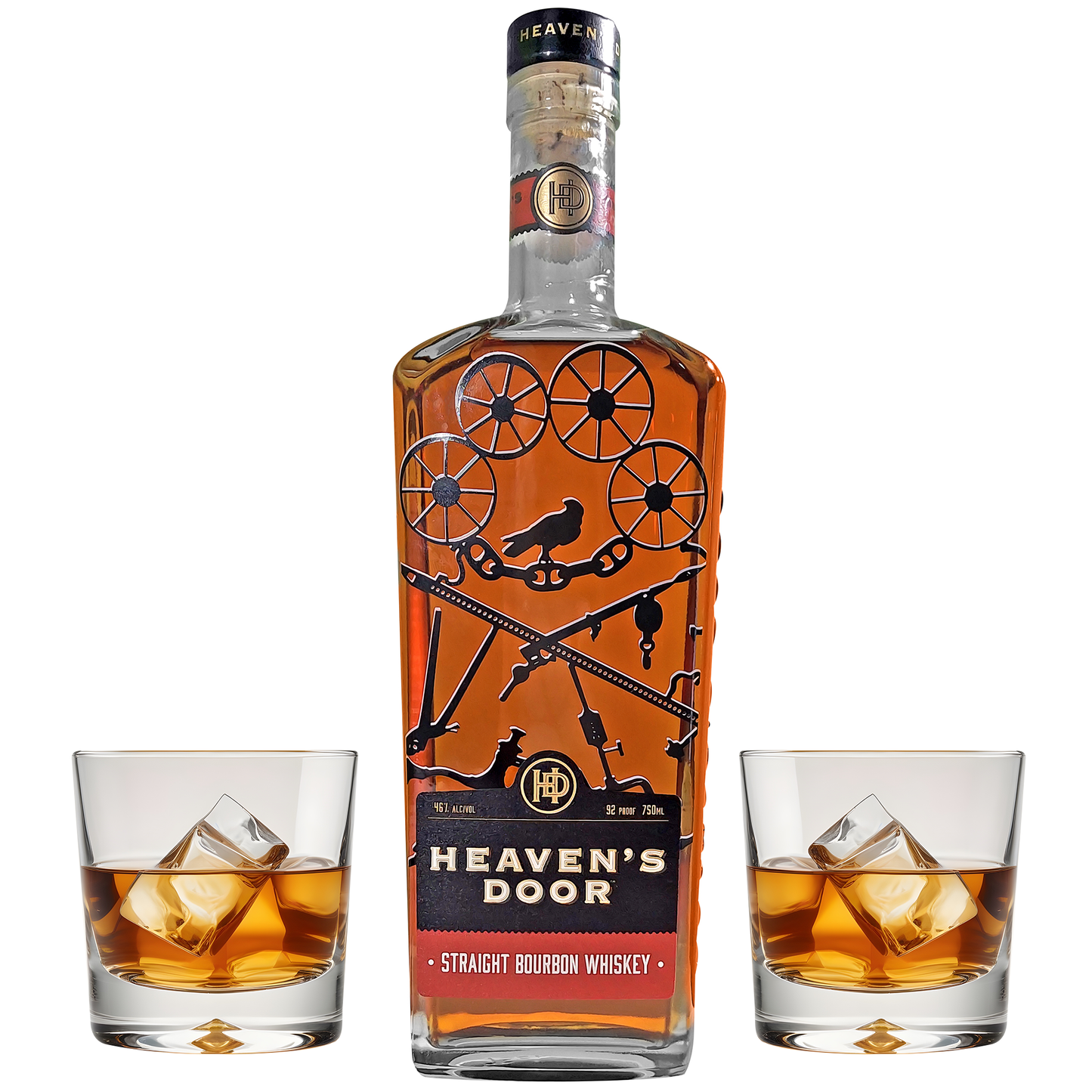 Heaven's Door Whiskey Gift Set with Glasses