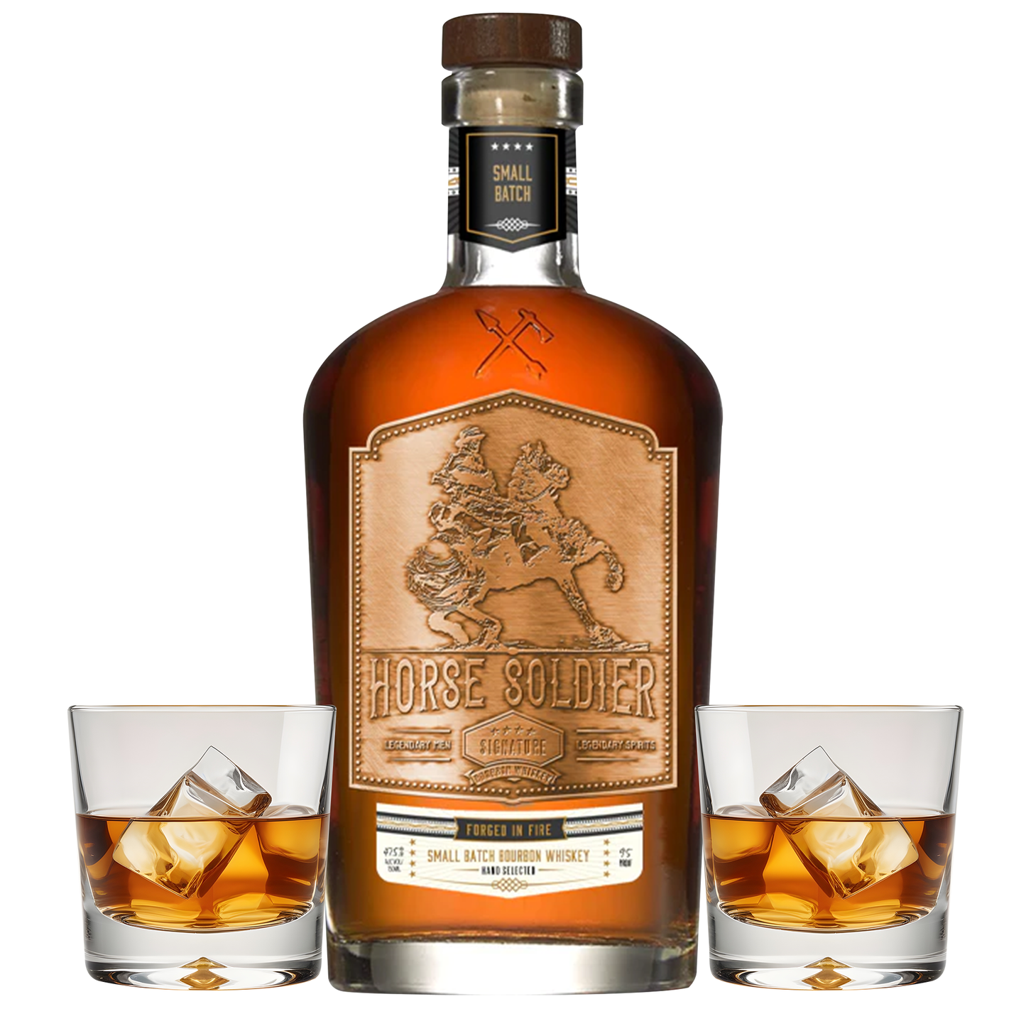 Horse Soldier Whiskey Gift Set with Glasses