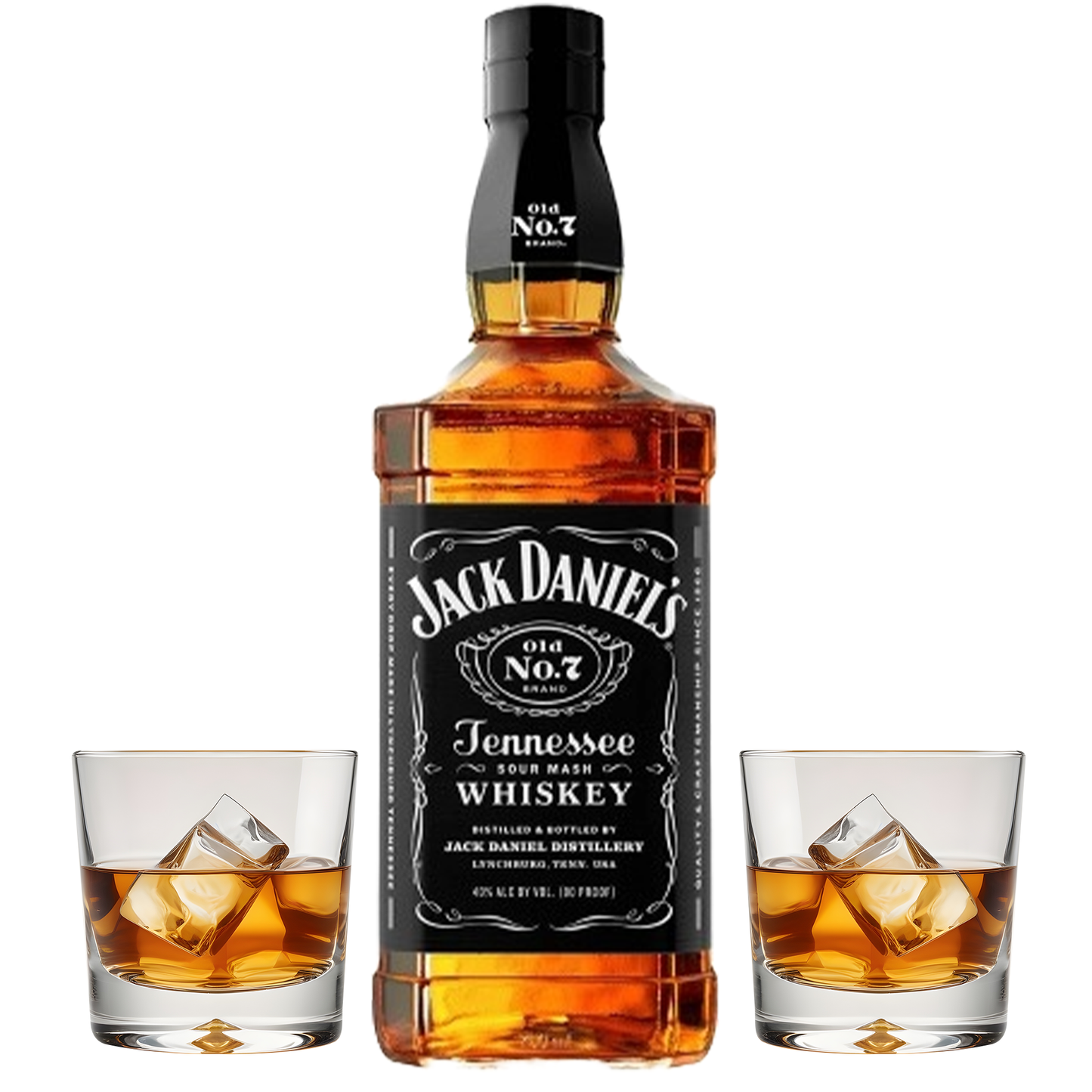 Jack Daniels Whiskey Gift Set with Glasses