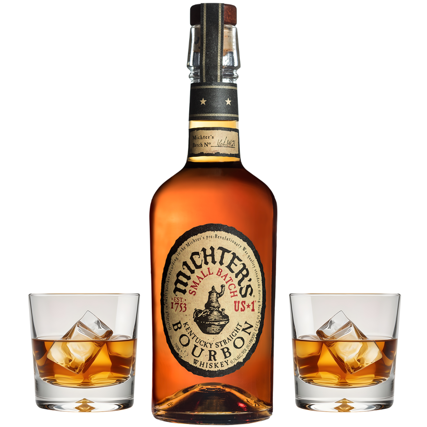 Michter's Bourbon Whiskey Gift Set with Glasses
