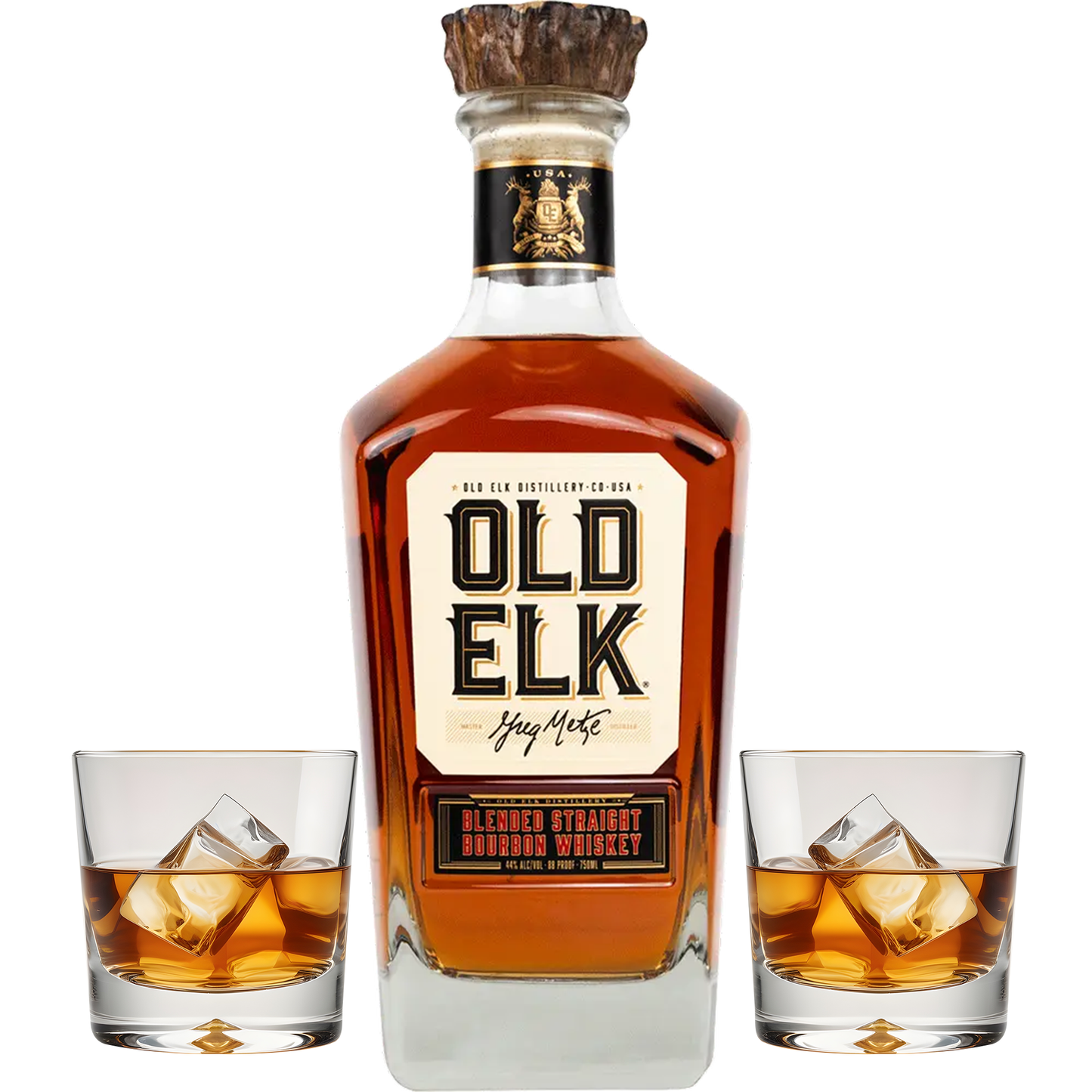 Old Elk Bourbon Gift Set with Glasses