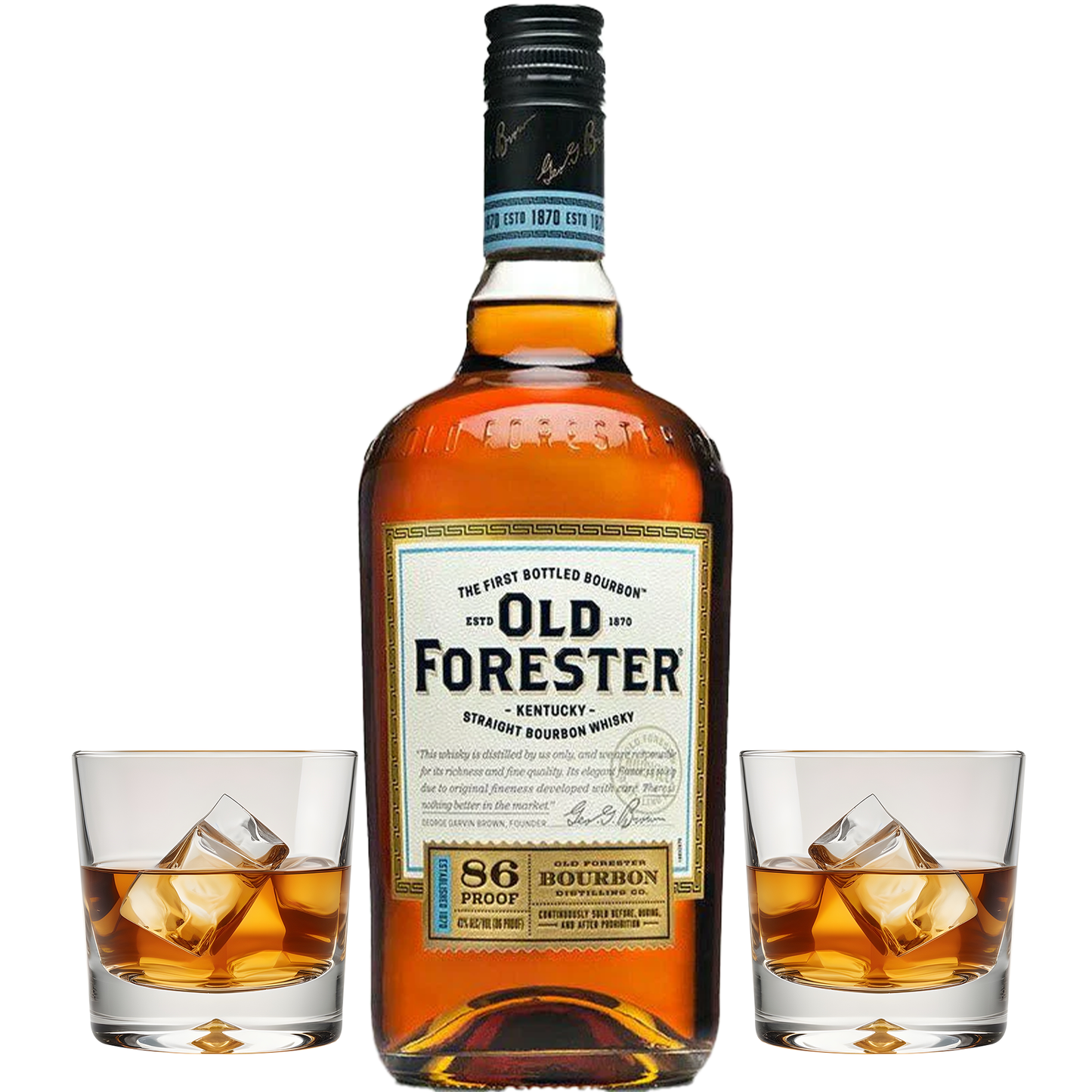 Old Forester Bourbon Gift Set with Glasses