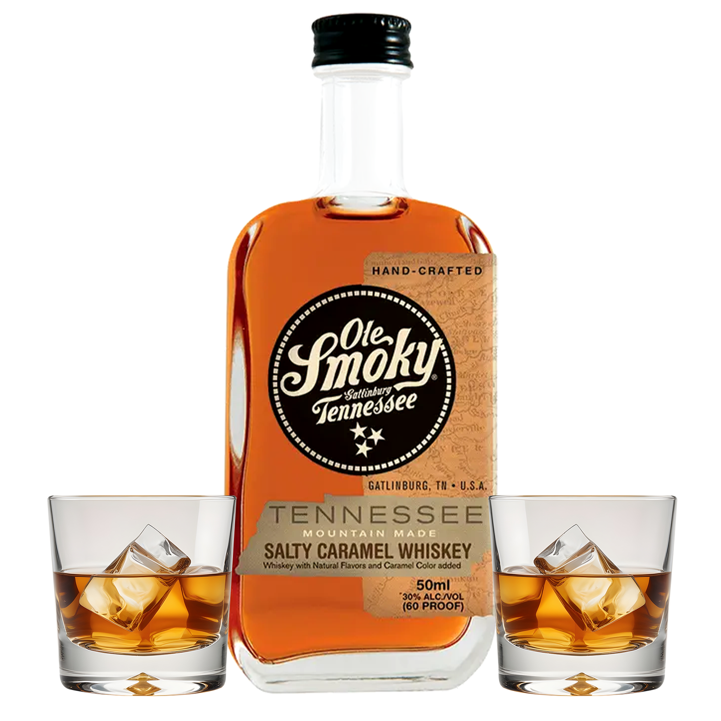 Ole Smoky Salty Caramel Whiskey Gift Set with Glasses