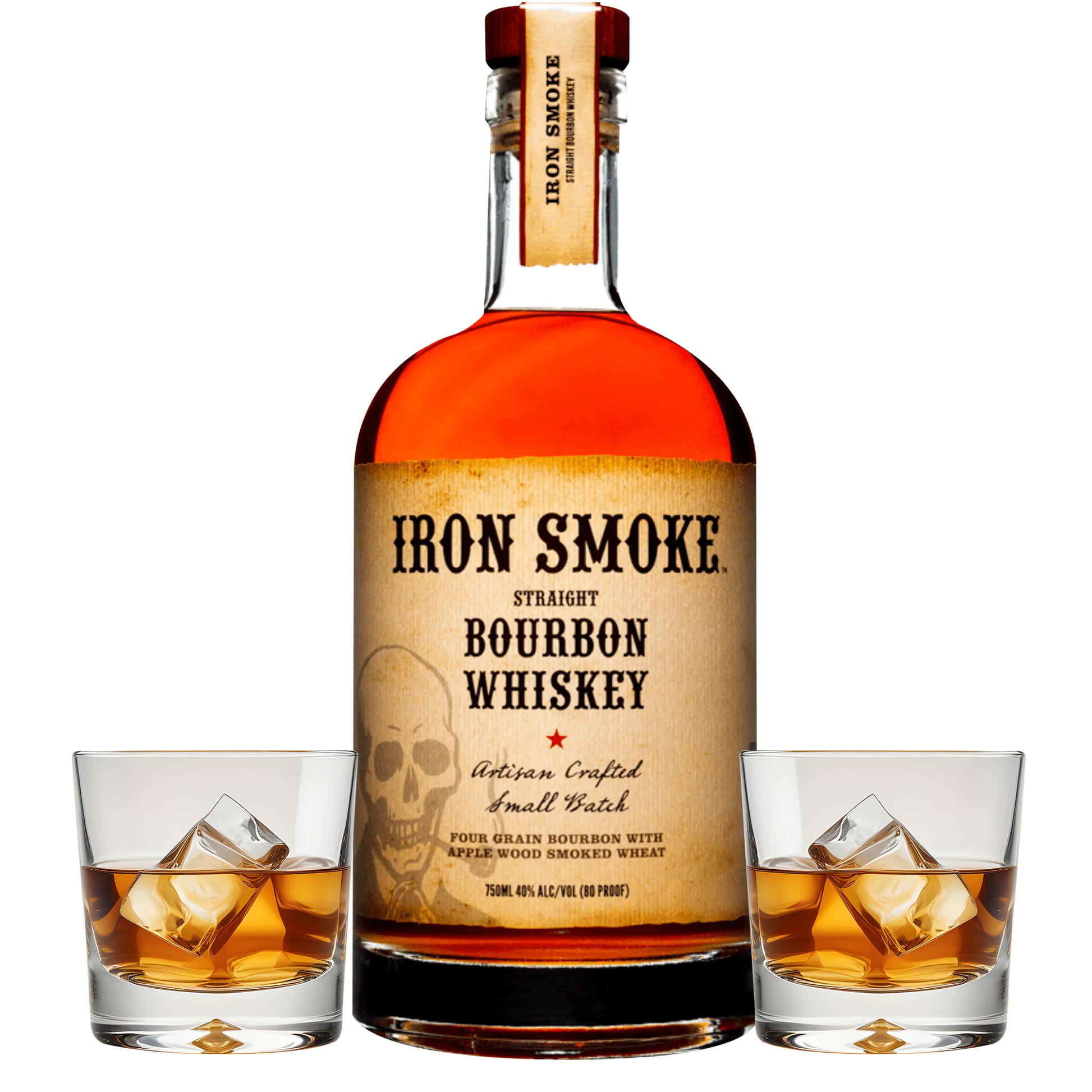 Iron Smoke Bourbon Gift Set with Glasses
