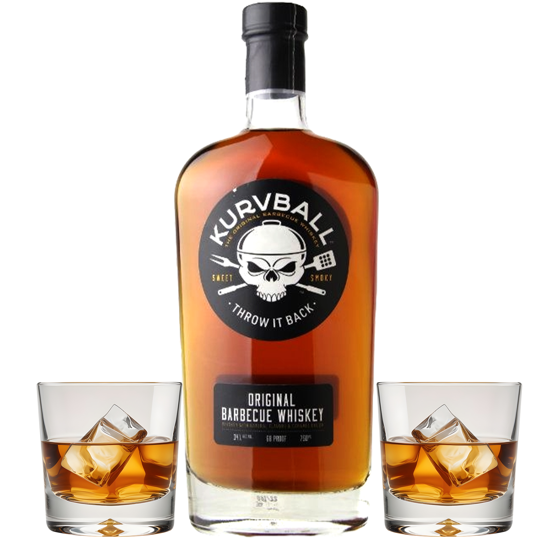 Kurvball Whiskey Gift Set with Glasses